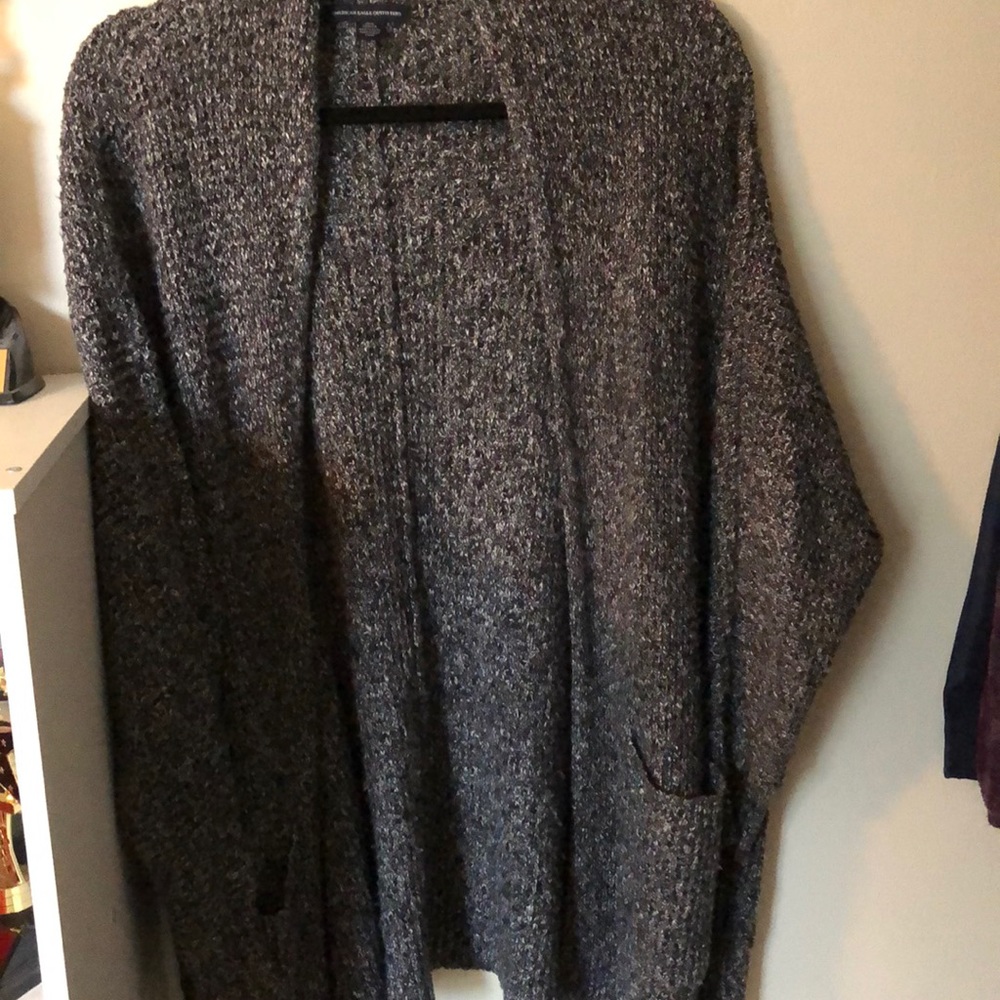 Gray American Eagle Cardigan